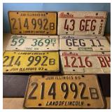 Illinois license plates from 1980