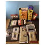 Lightbulbs, wall plates, adapter set, motion