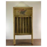 Antique eagle and flag washboard-24" tall