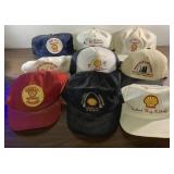 Vintage hats-most are Shell Oil