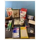 Desk items and more including address book,