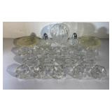 Vintage finger bowls, yellow depression glass &