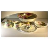 Antique hand painted china pieces-Nippon, Bavaria,