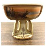 Antique hand Painted Nippon scenic Elk Pedestal