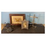 Picture Frames, candle holder, and more