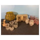 Glass & Crystal Shakers, Candle Holders, Glass
