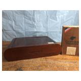 2 wooden cigar boxes