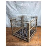 Metal milk crate