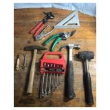 Tools-hammers, bits, triangle and more