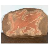 Vintage Piasa on stone wall hanging