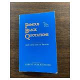 1986 Famous Black Quotations book