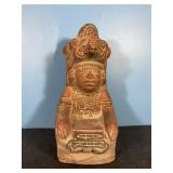 Vintage Aztec style statue-9" tall