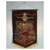Vintage Arms of the Welsh Shires Hanging Banner