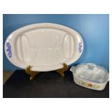 Vintage Corning Ware Cornflower Blue & Wildflower