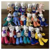 State Coin Plush Bears & 1 Precious Moments Pig