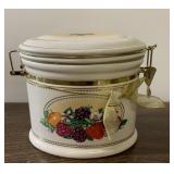 Knotts Berry Farms Biscotti jar-8" tall