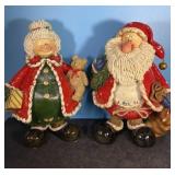 12" tall Santa & Mrs.Claus Christmas Figurines