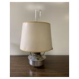 Antique oil lantern with shade