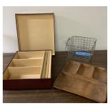 10x12 divided box, basket and divided wood