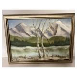 Vintage framed painting signed D Taylor