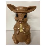 Vintage USA Pottery Cookie Jar Bunny 12" tall