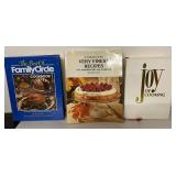 3 cookbooks-Joy of Cooking, Family Circle, more