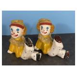 1982 Jerome Ceramic Clown Paperweights
