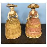 Antique porcelain lace figurines