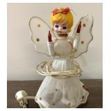 Vintage angel Christmas tree topper-6 1/2"