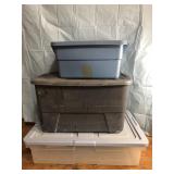 3 totes with lids
