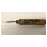 Antique wood handle advertising ice pic