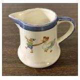 3" tall Royal Trico pitcher Elf kid and goose