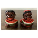 Vintage Black Americana salt & pepper shakers