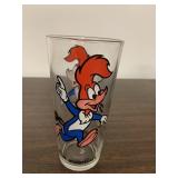 Vintage Pepsi Woody Woodpecker character glass