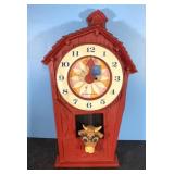 Vintage Westclox Wee Winkie Little Red Barn Clock