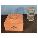 Vintage Art Nouveau Early Plastic White Shoulders