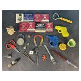 Vintage tinies-matchbook, water guns, magnet, toys