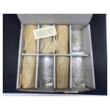 Vintage West Virginia Glass Eagle glass set