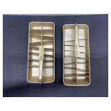 Mid Century Modern Quickube Ice Cube trays metal