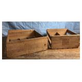 Wood box & Napa Valley wine box