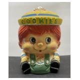 Vintage Red Headed Overall BoyCookie Jar