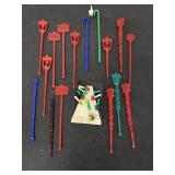 Retro stir swizzle sticks-barware & drink markers