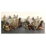 Beautiful vintage 4" tall angel candle holders