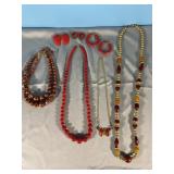 Vintage jewelry-necklaces & clip on earrings