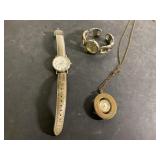 Vintage costume jewelry watch, more