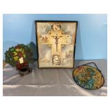 Vintage Christmas, religious, stain glass and more