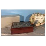 Cherub Wood Jewelry Box & Welcome Sign with Sound