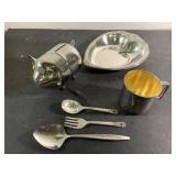 Vintage WM Rogers Piggy Bank &  more