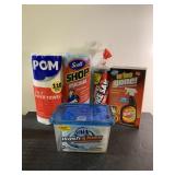 NEW towels, trash bags and wash & toss