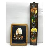 Retro mushroom wall decor